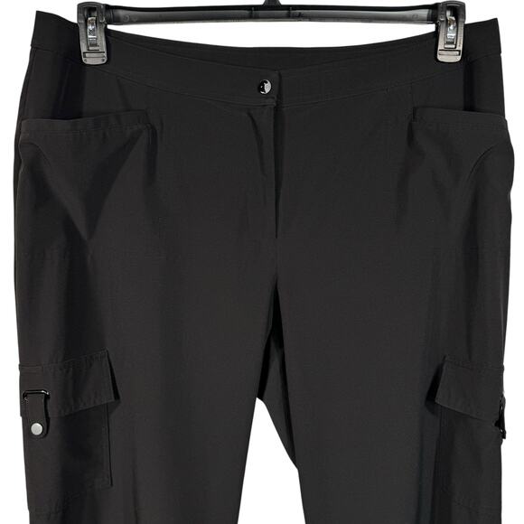 Zenergy by Chico’s SZ 3 SHORT (X-Large) Pants Lightweight Stretch Pockets Black - Picture 2 of 9